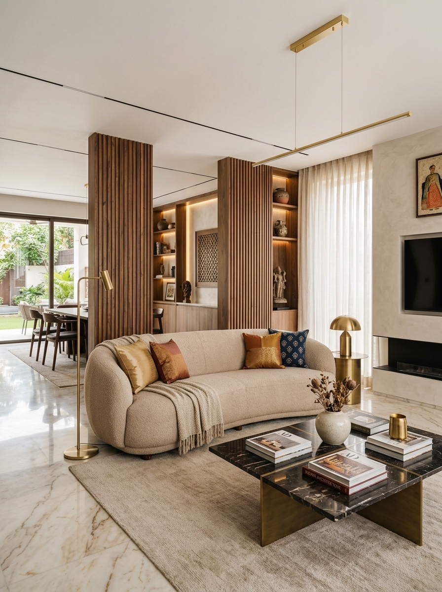 The Obsidian Villa Living Room